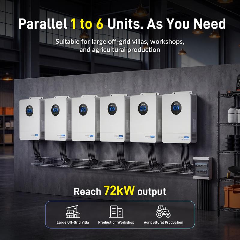VoltGuard - 12000W 48V All-in-One Solar Inverter