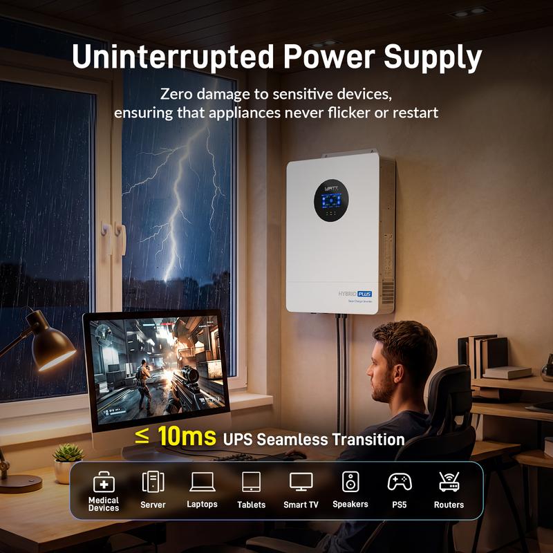 VoltGuard - 12000W 48V All-in-One Solar Inverter