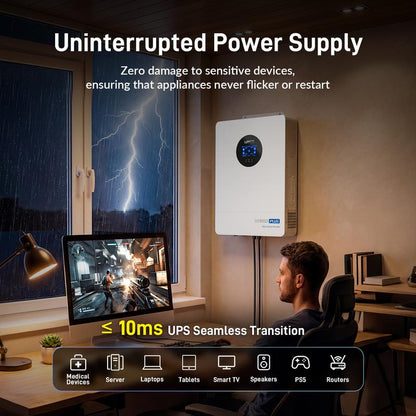 VoltGuard - 12000W 48V All-in-One Solar Inverter